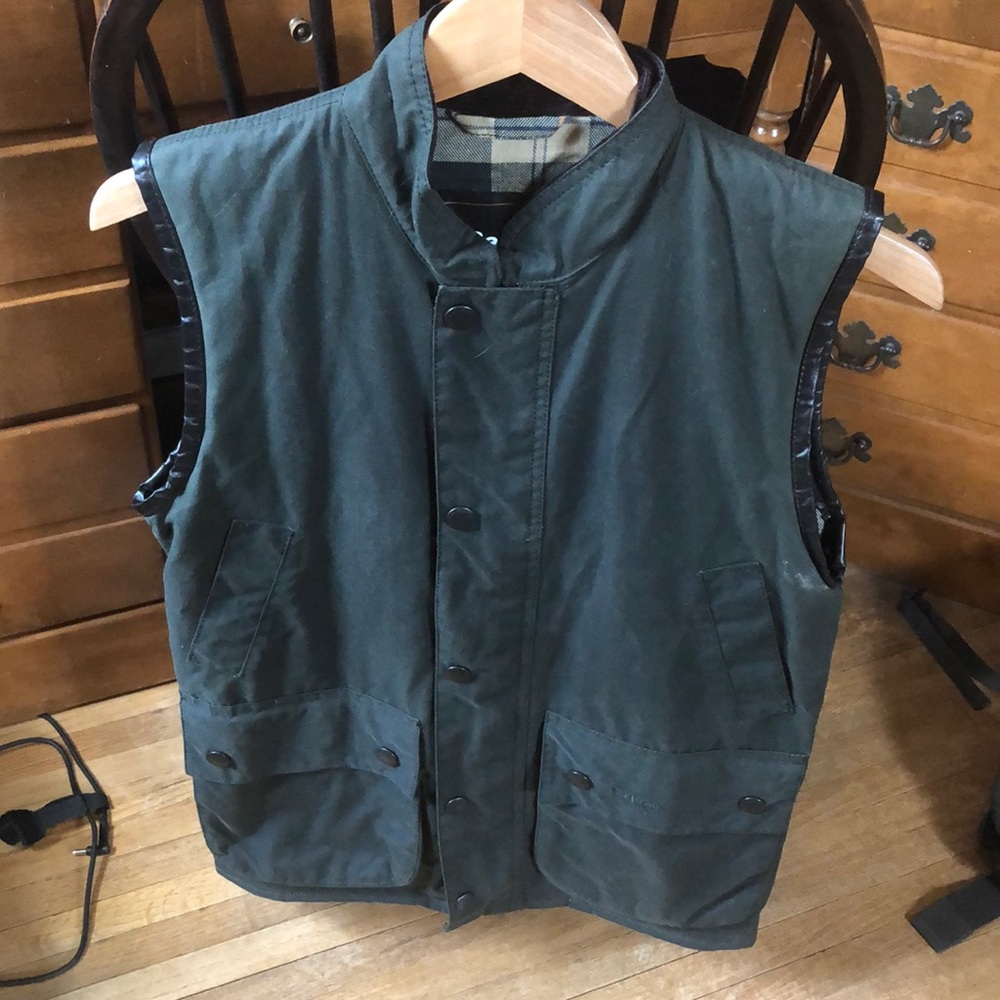 Barbour westmorland waxed vest green